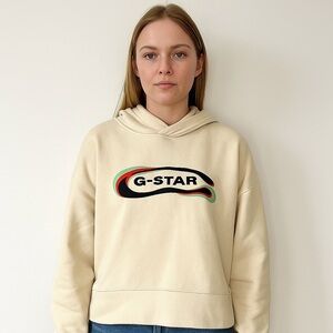 G-Star Raw Pullover Hoodie M Streetwear Oversized Organic Cotton Casual Retro